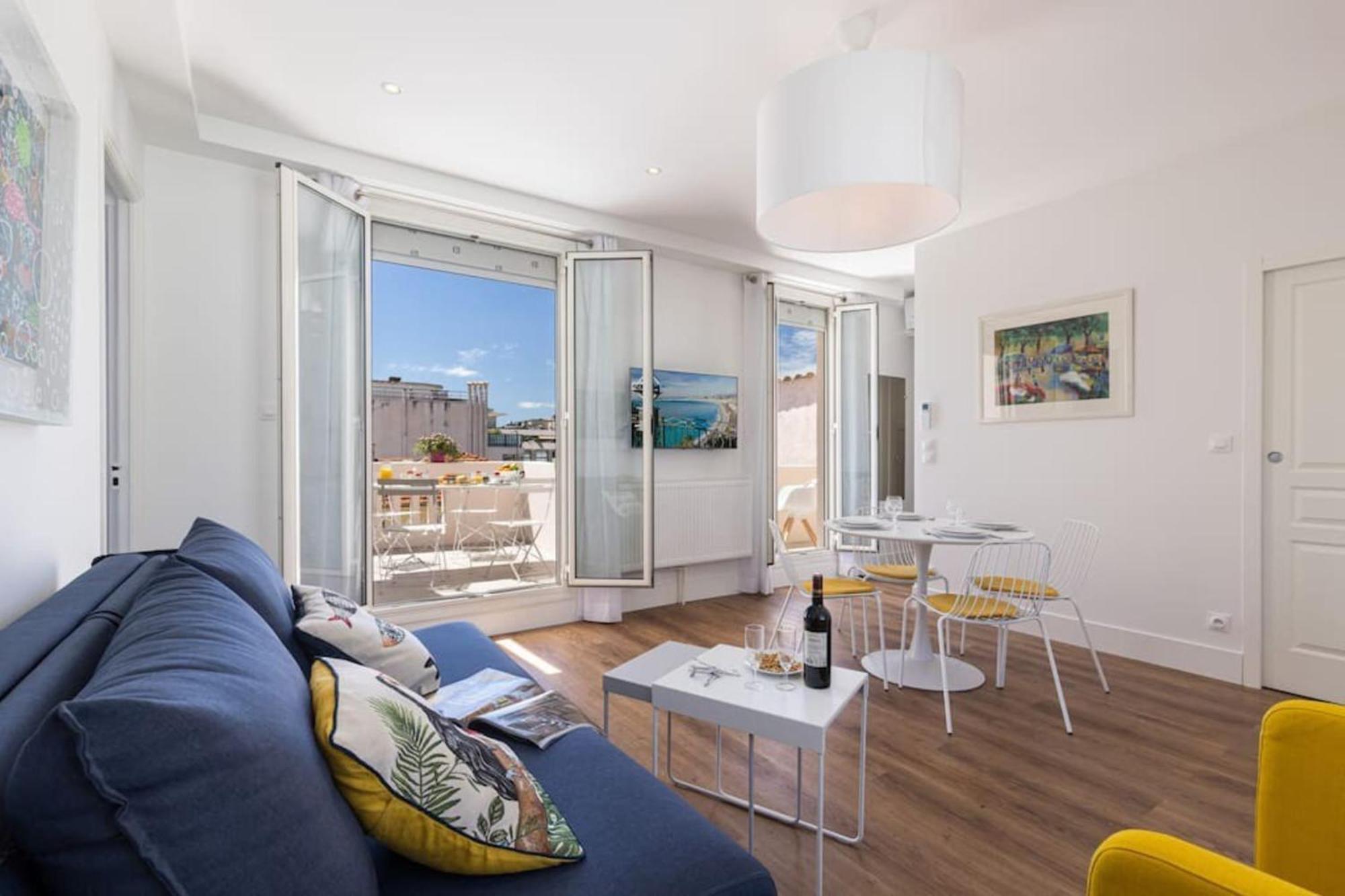 Spitalieri- Sunny Terrace With View -New Apartment Ницца Экстерьер фото