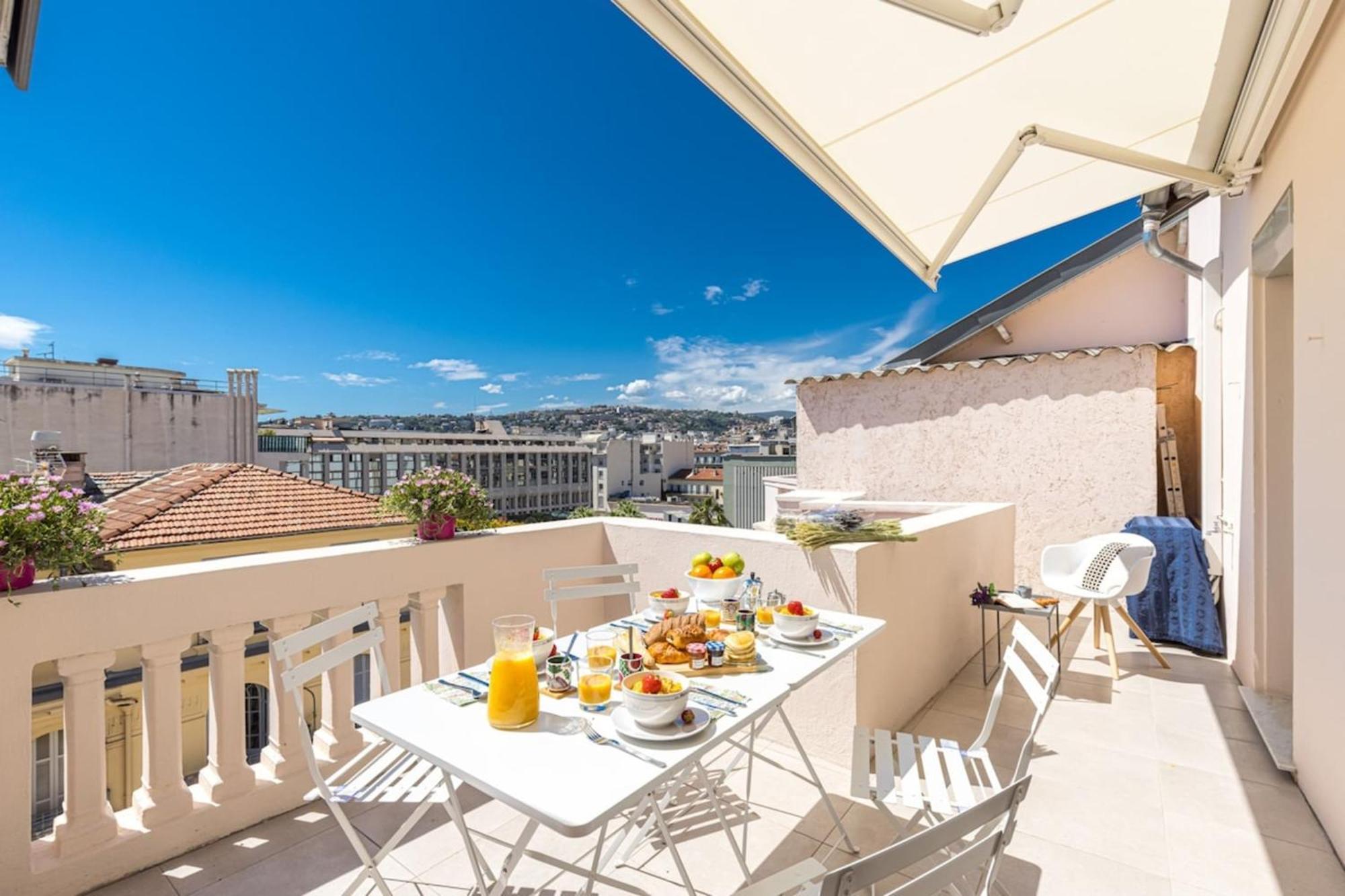 Spitalieri- Sunny Terrace With View -New Apartment Ницца Экстерьер фото